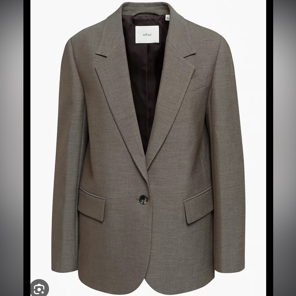 Wilfred Aritzia Women’s Generation Single Button Blazer Power Suit Jacket Medium